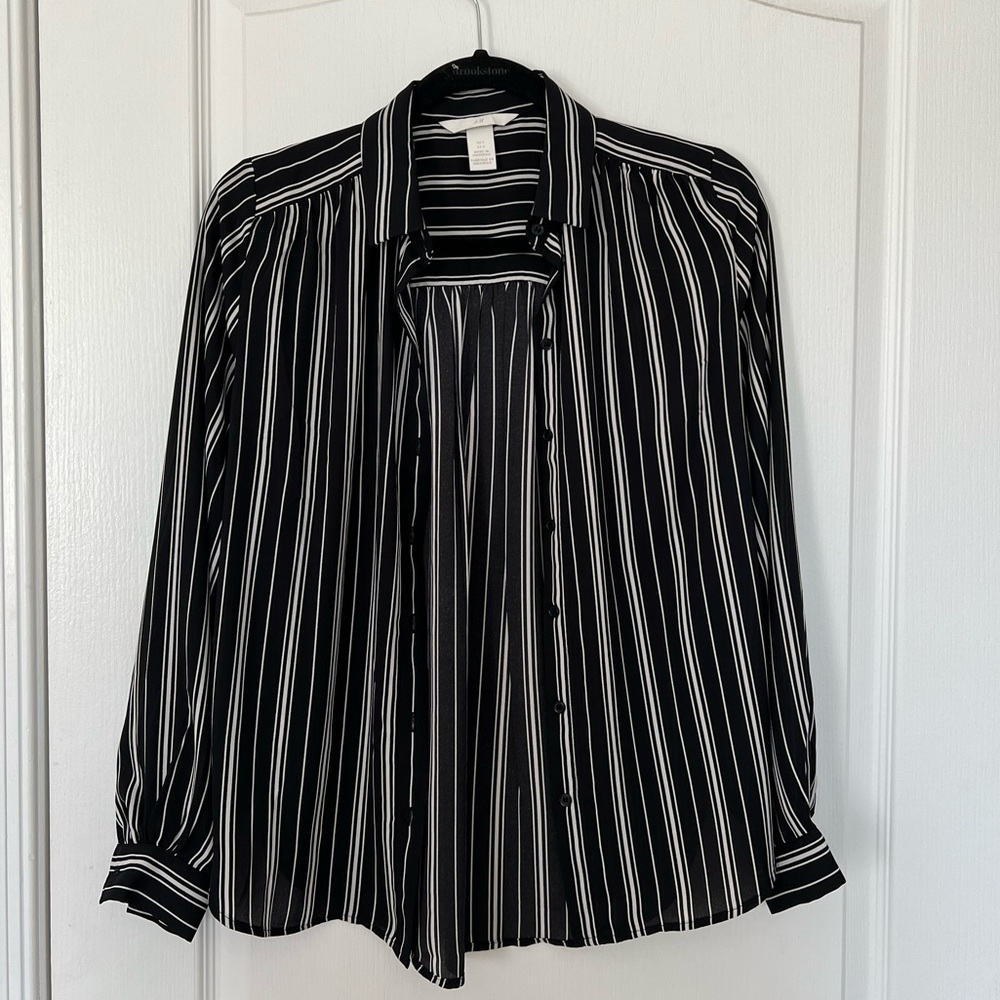 Small striped button-down from H&M for sale